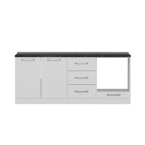 Minar 200 Cm Mutfak Dolabı Beyaz 200-B3-Alt Modül