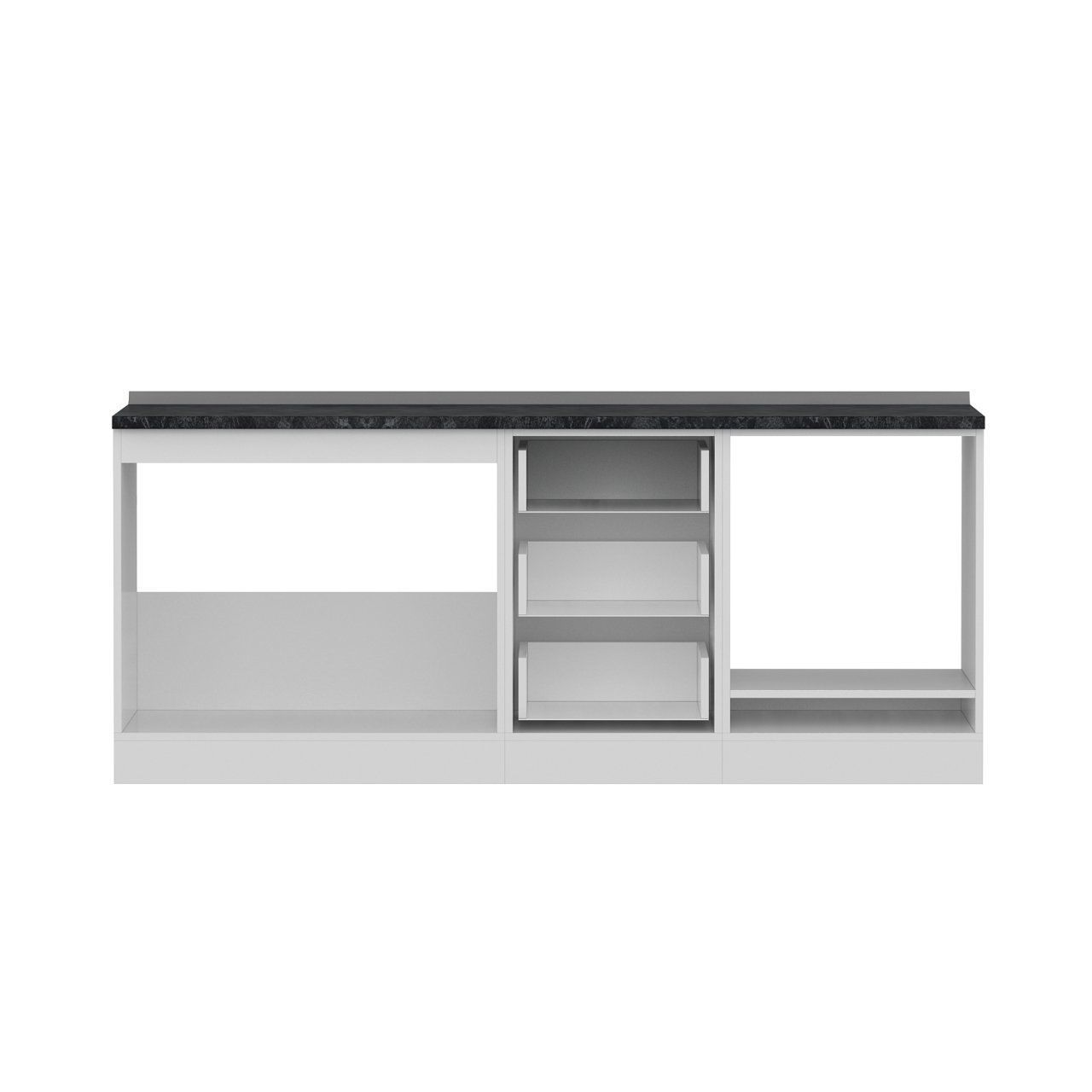 Minar 200 Cm Mutfak Dolabı Beyaz 200-B3-Alt Modül