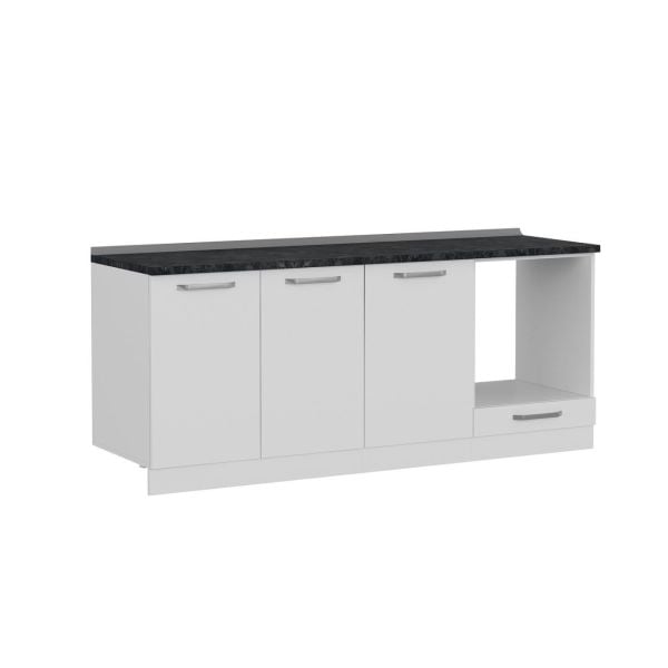 Minar 200 Cm Mutfak Dolabı Beyaz 200-B6-Alt Modül