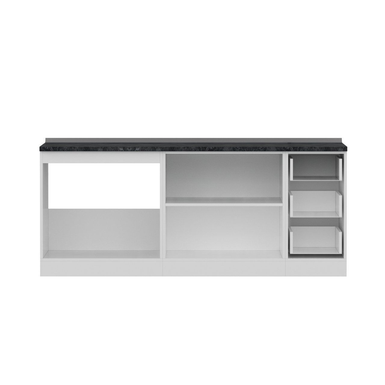 Minar 200 Cm Mutfak Dolabı Beyaz Dore 200-D1-Alt Modül