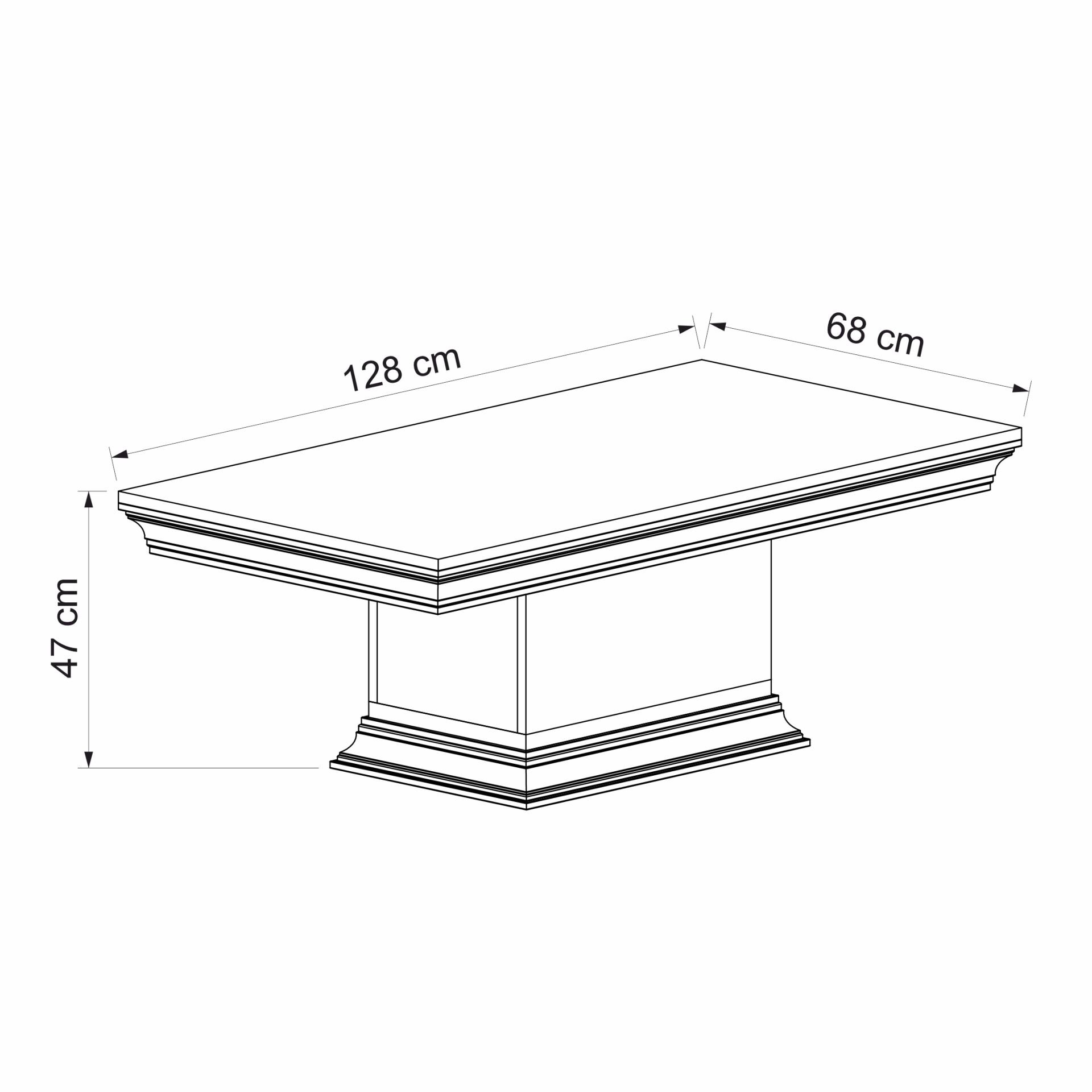 Retro Orta Sehpa - Rahle Ceviz