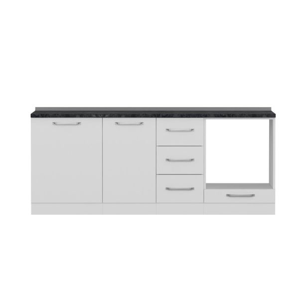 Minar 205 Cm Mutfak Dolabı Beyaz 205-B3-Alt Modül