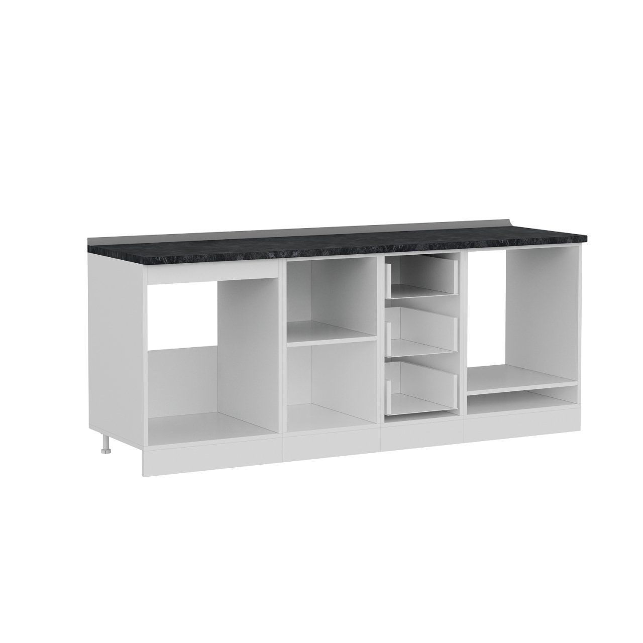 Minar 205 Cm Mutfak Dolabı Beyaz 205-B3-Alt Modül