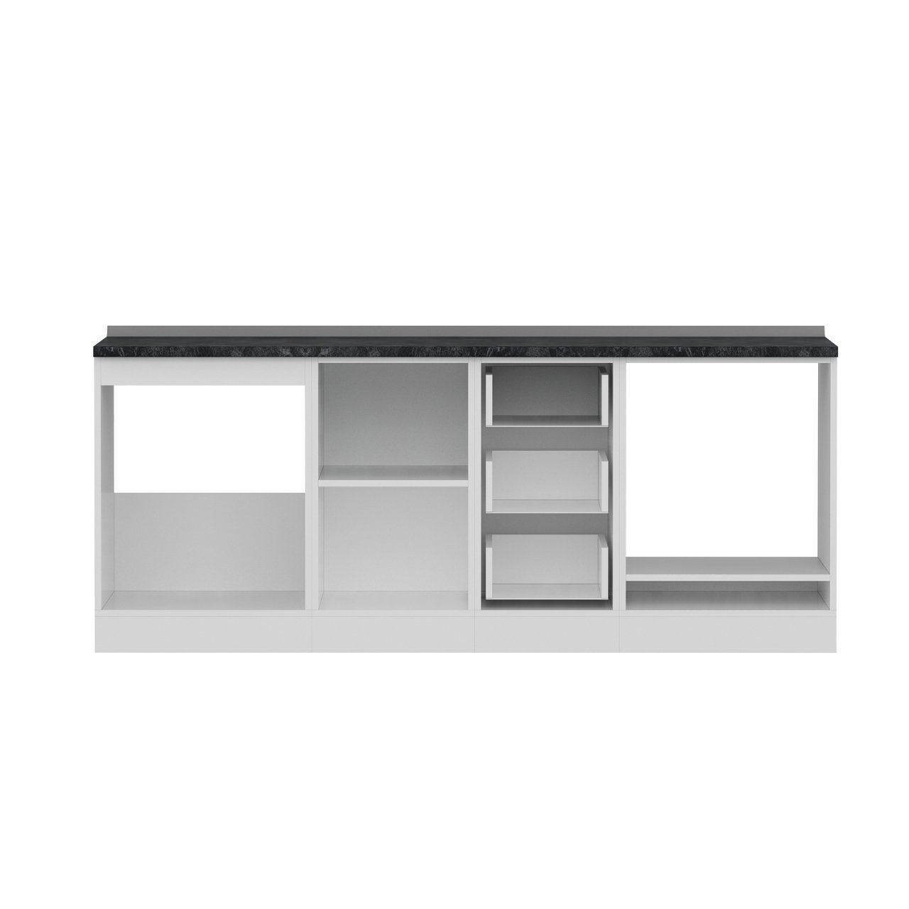 Minar 205 Cm Mutfak Dolabı Beyaz 205-B3-Alt Modül