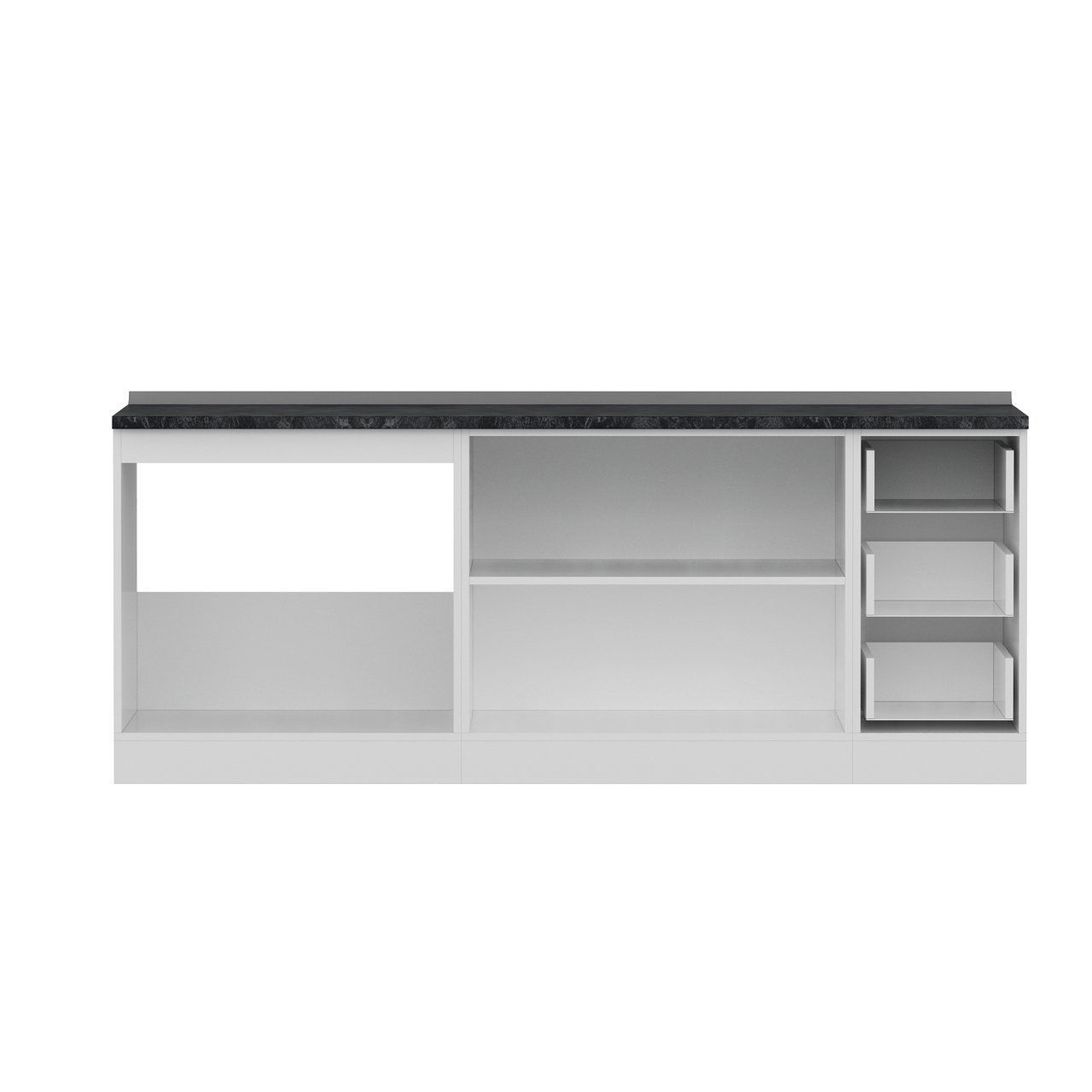 Minar 210 Cm Mutfak Dolabı Beyaz Dore 210-D2-Alt Modül