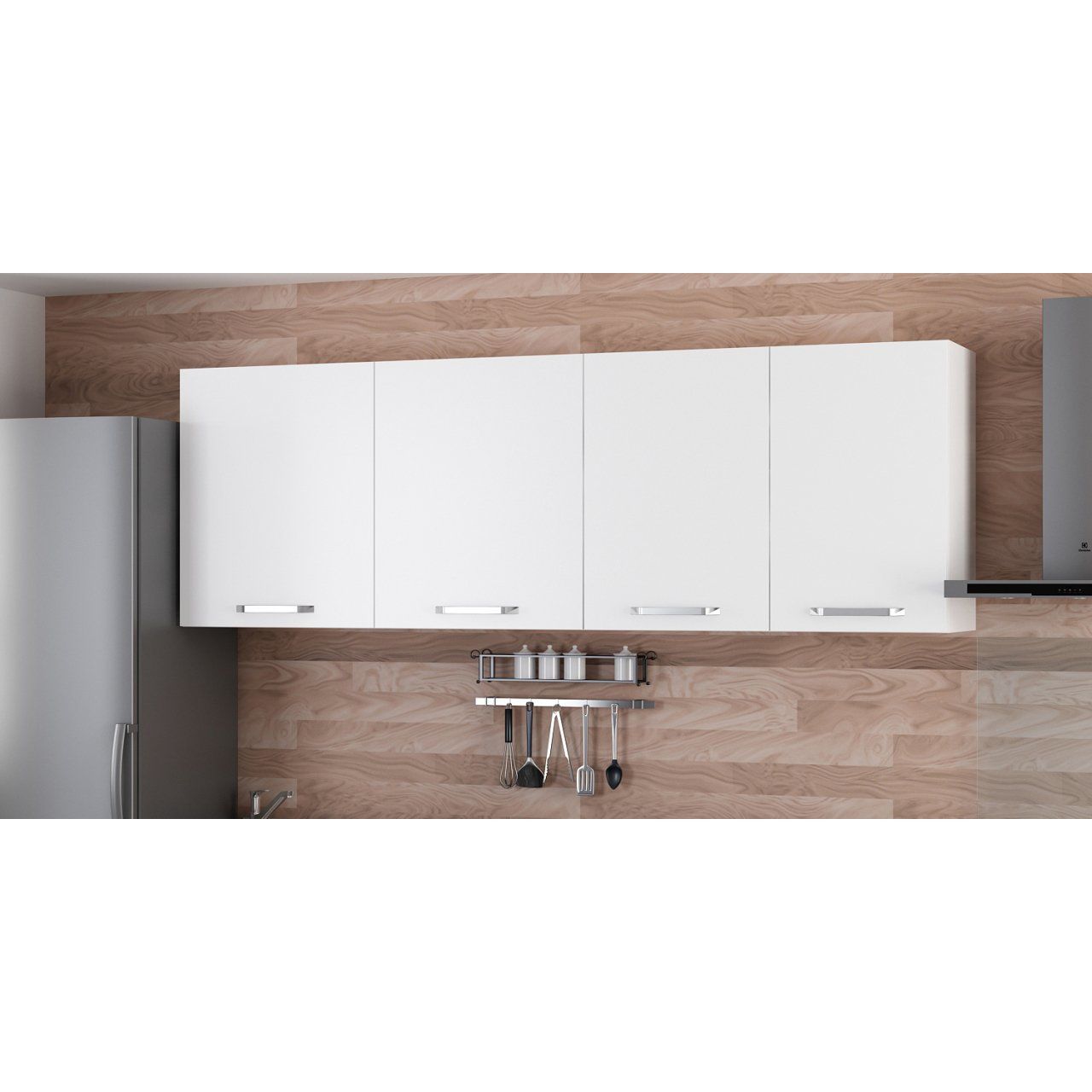 Minar 215 Cm Mutfak Dolabı Beyaz 215-B2-Üst Modül