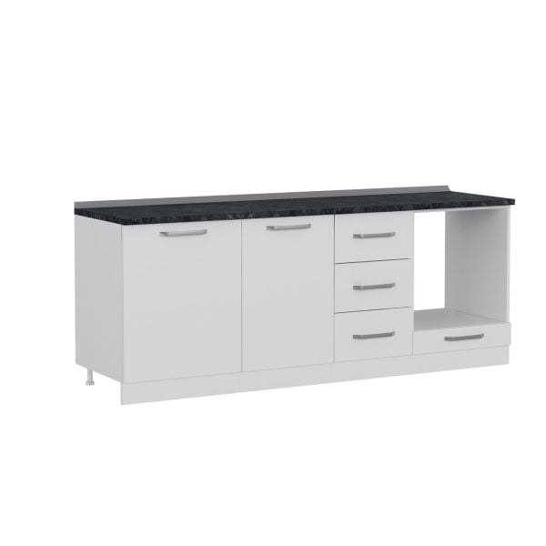 Minar 215 Cm Mutfak Dolabı Beyaz 215-B3-Alt Modül