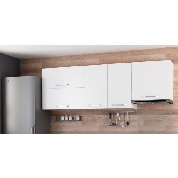 Minar 220 Cm Mutfak Dolabı Beyaz 220-B8-Üst Modül