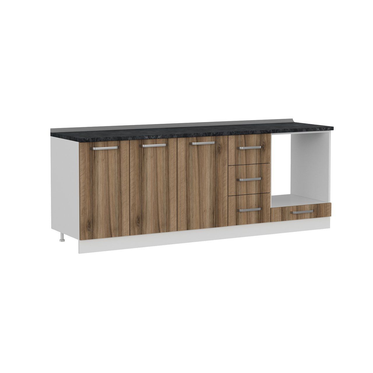 Minar 225 Cm Mutfak Dolabı Beyaz Dore 225-D3-Alt Modül