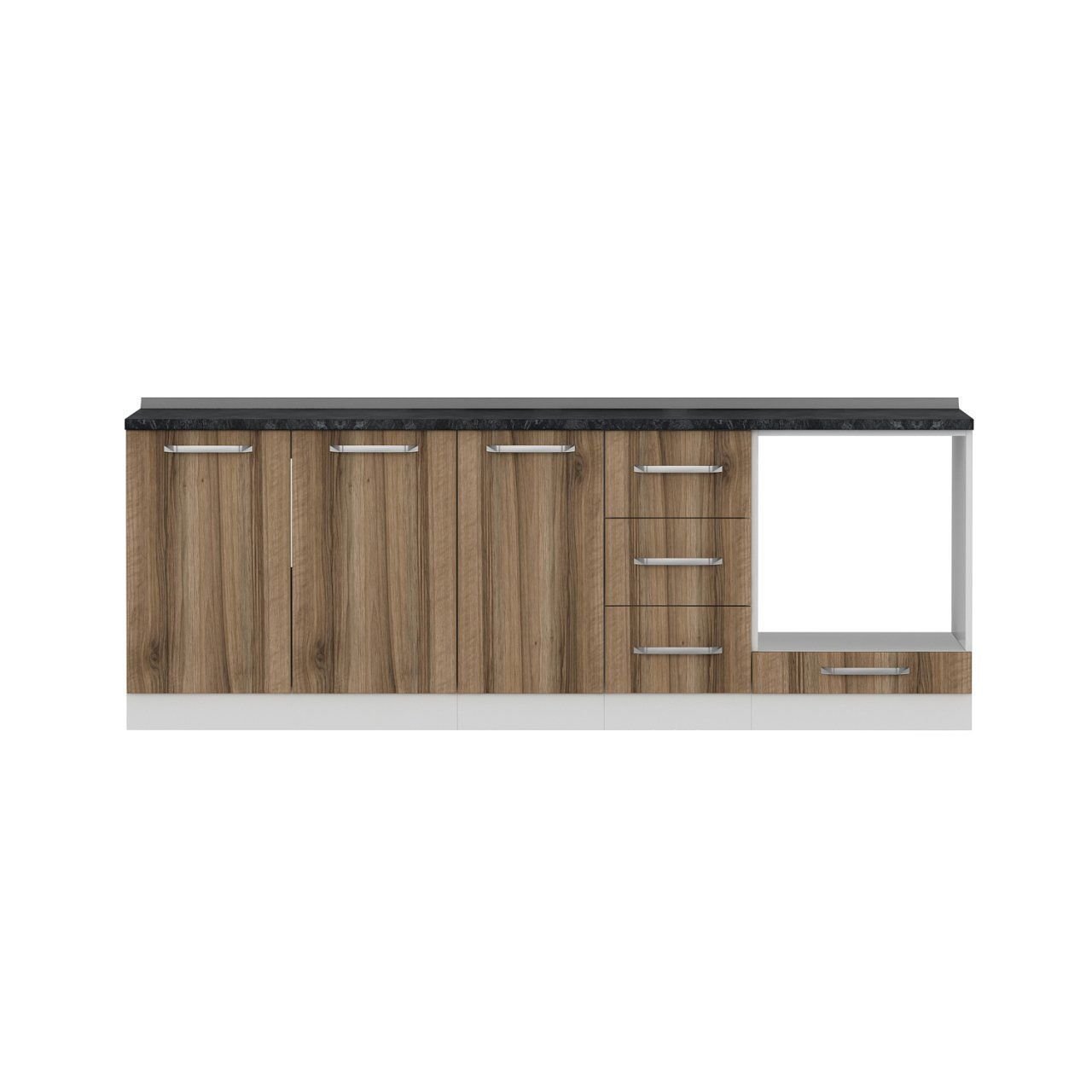 Minar 230 Cm Mutfak Dolabı Beyaz Dore 230-D3-Alt Modül