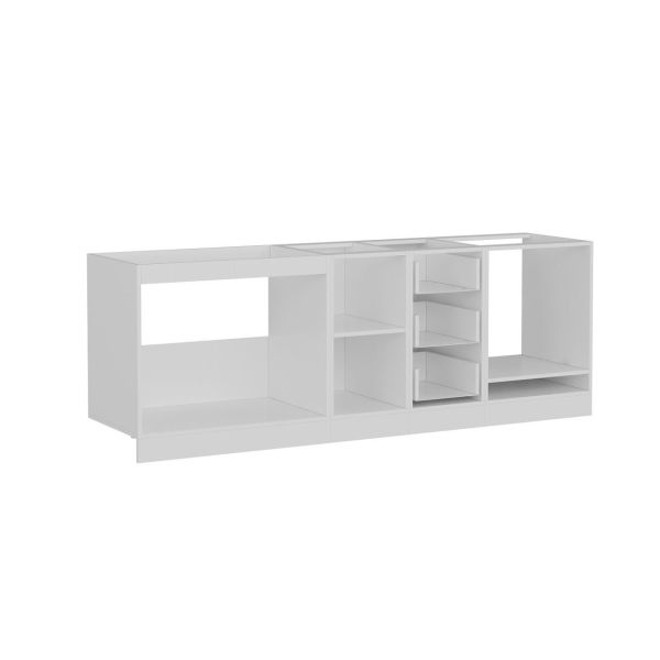 Minar 230 Cm Mutfak Dolabı Beyaz Dore 230-D3-Alt Modül