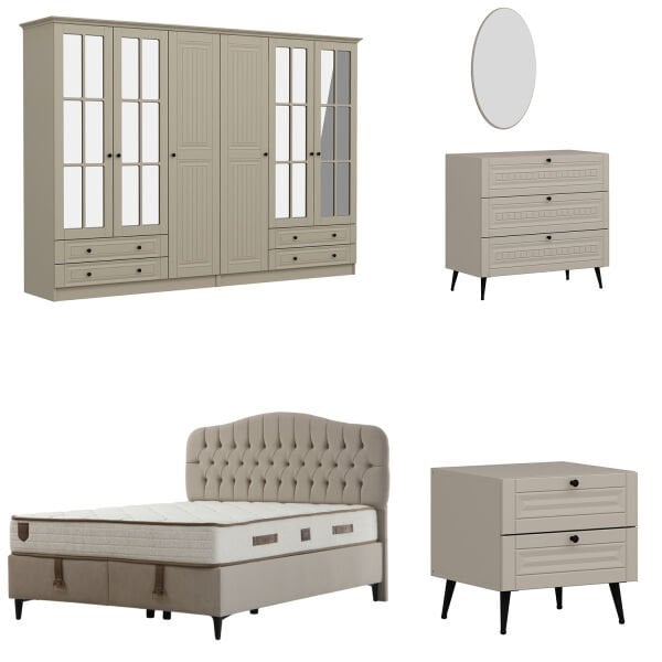 İlkbahar Yatak Odası Takımı - Kumtaşı