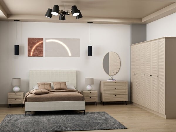 Pandora Yatak Odası Takımı - Kumtaşı