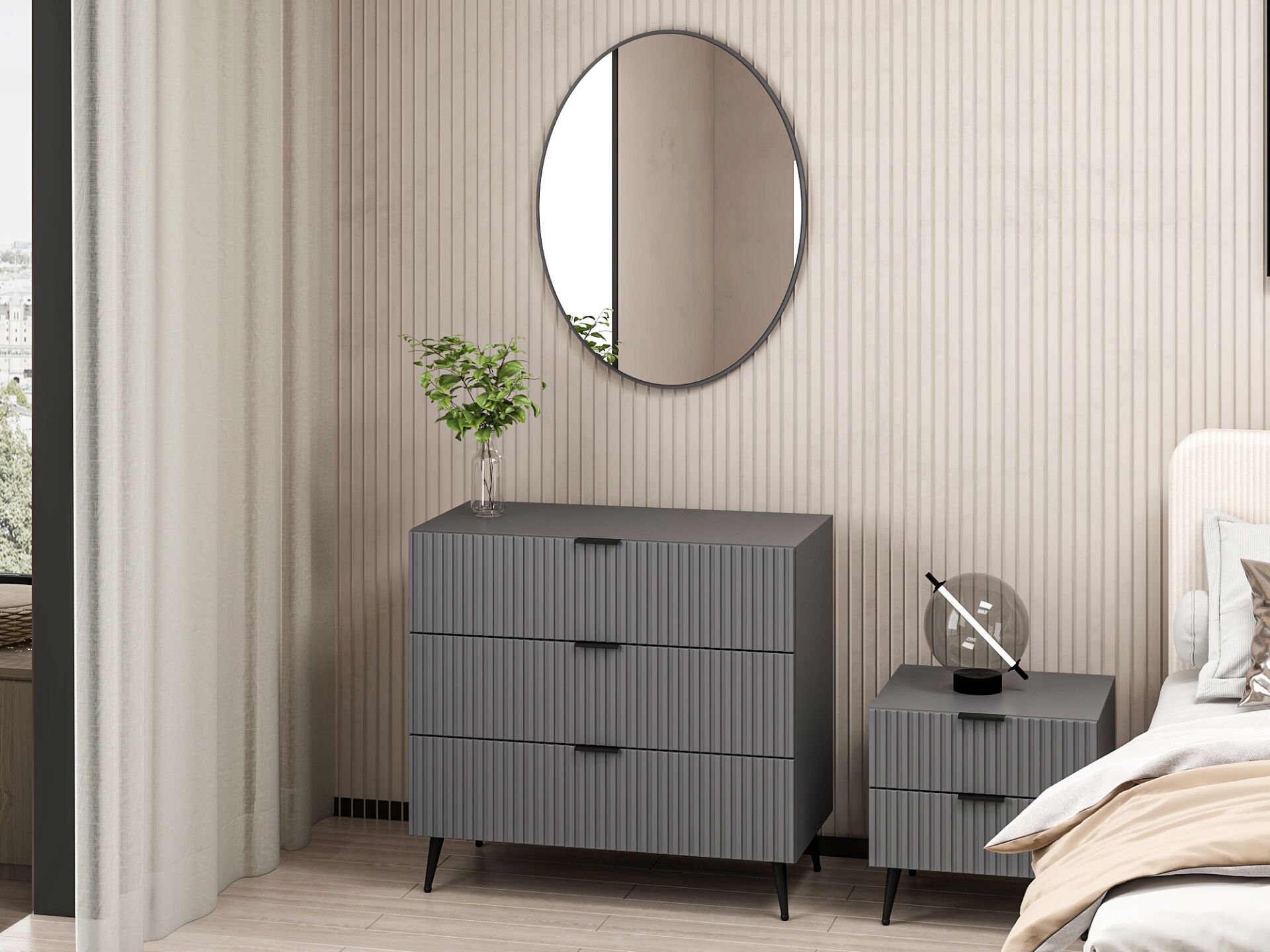 Plus Yatak Odası Takımı - Antrasit