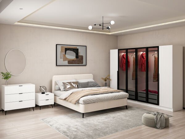 Plus Yatak Odası Takımı - Beyaz