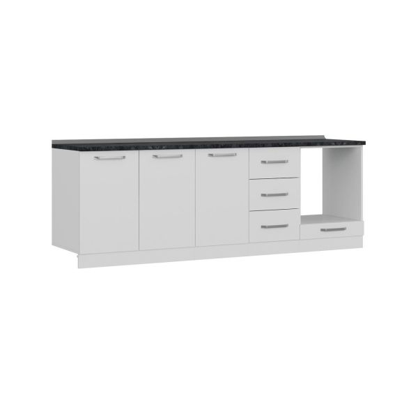 Minar 240 Cm Mutfak Dolabı Beyaz 240-B4-Alt Modül