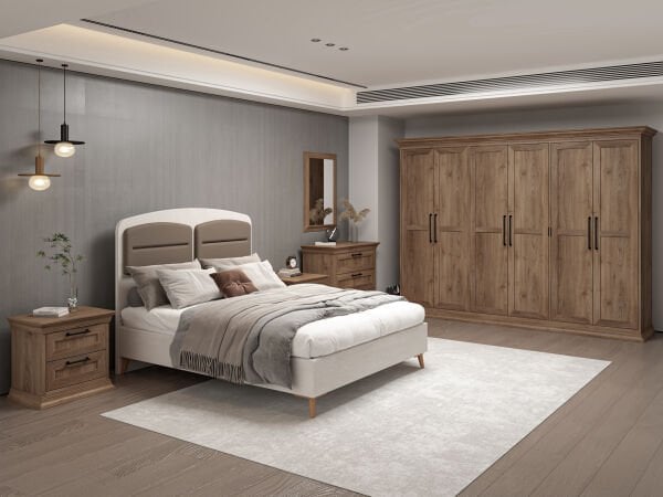 Retro Yatak Odası Takımı - Rahle Ceviz