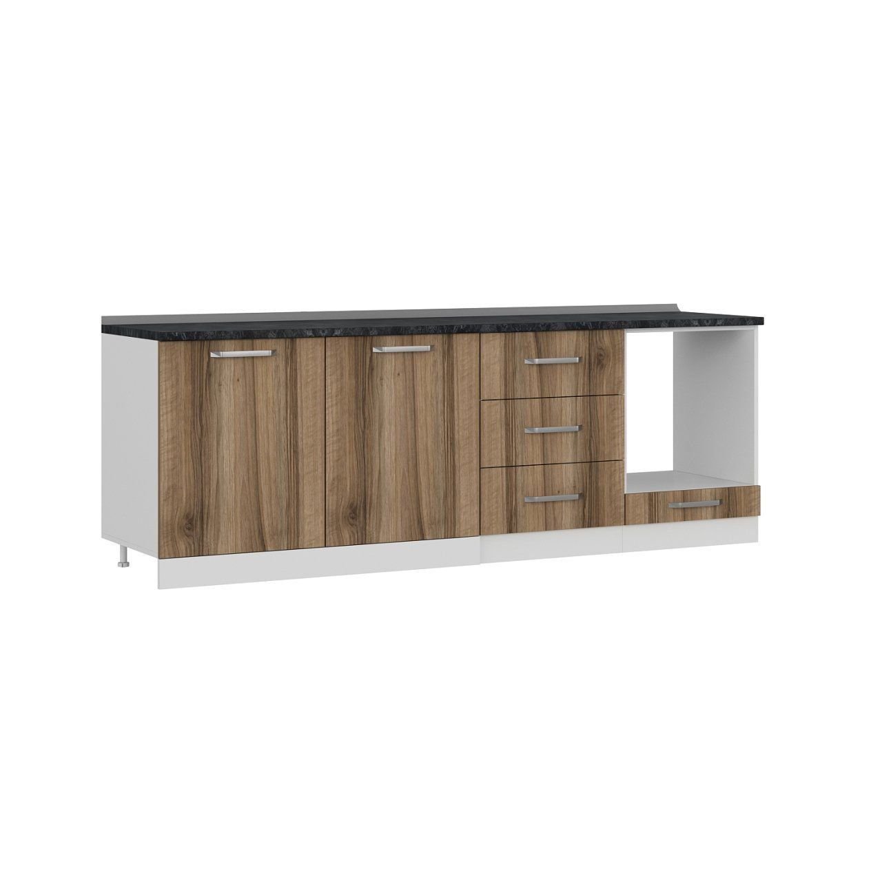 Minar 240 Cm Mutfak Dolabı Beyaz Dore 240-D7-Alt Modül