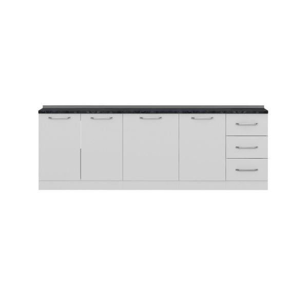 Minar 245 Cm Mutfak Dolabı Beyaz 245-B1-Alt Modül