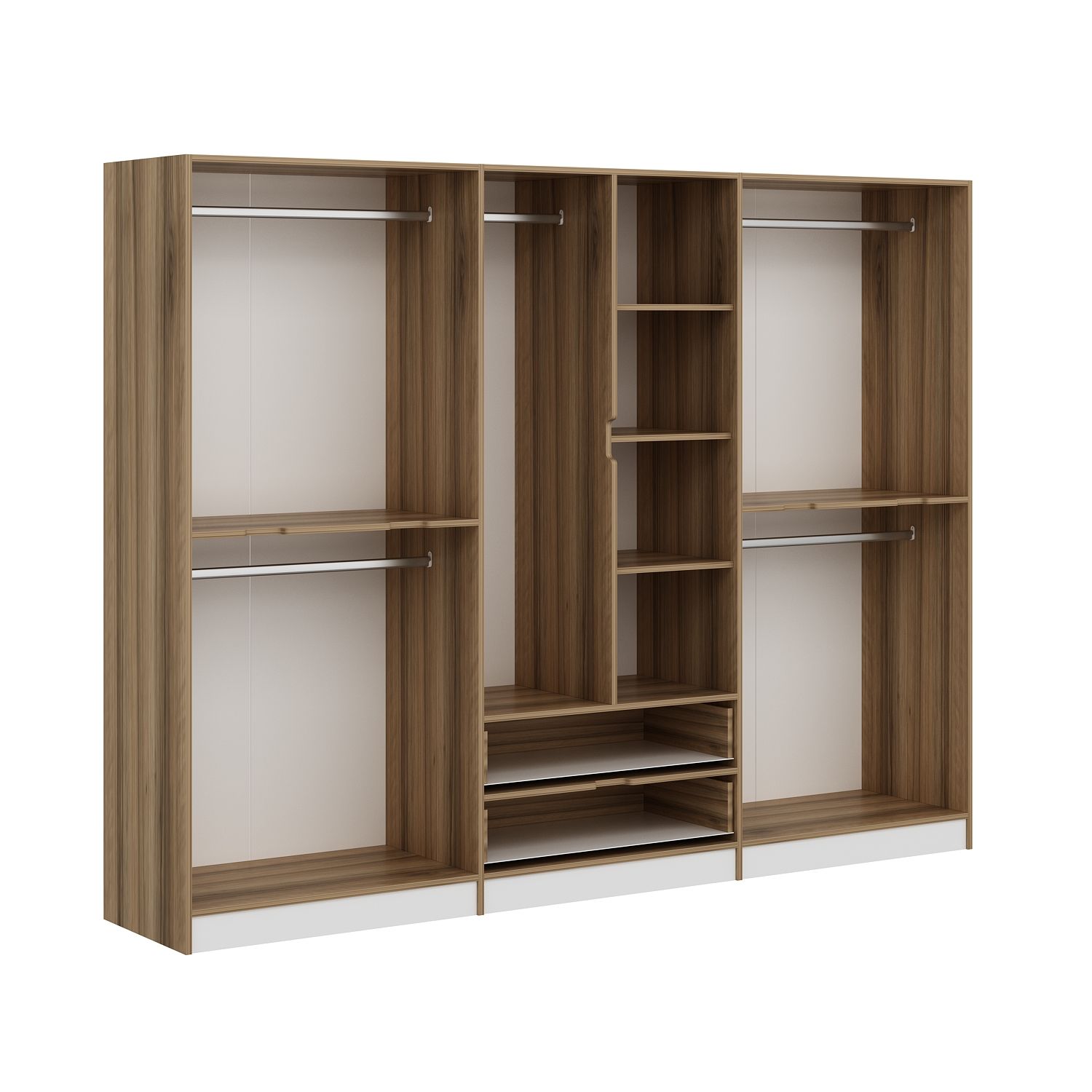 Elina 6 Kapaklı Dolap - Dore/Beyaz