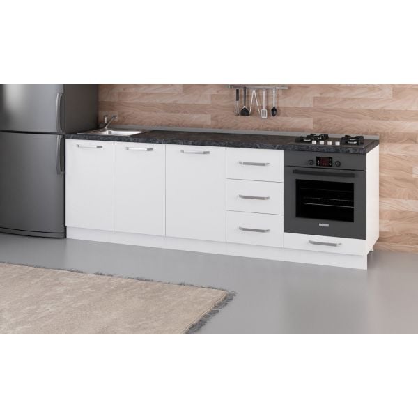 Minar 245 Cm Mutfak Dolabı Beyaz 245-B4-Alt Modül