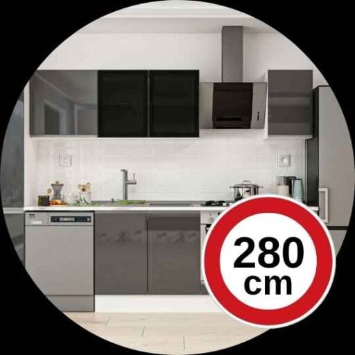 280 Cm Hazır Mutfak Dolabı