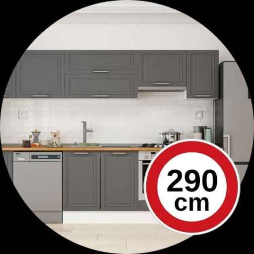 290 Cm Hazır Mutfak Dolabı