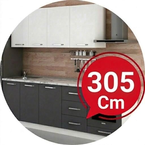 305 Cm Hazır Mutfak Dolabı