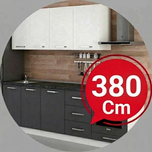 380 Cm Hazır Mutfak Dolabı