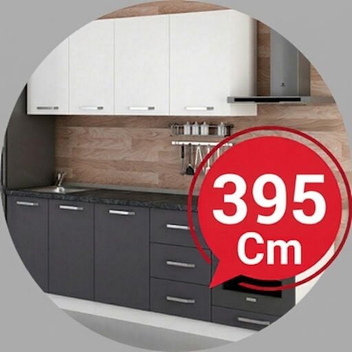 395 Cm Hazır Mutfak Dolabı