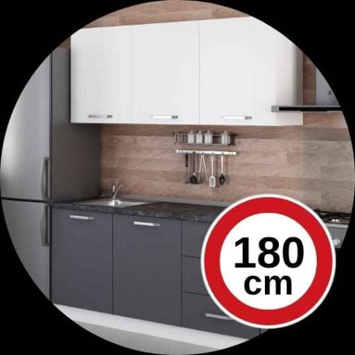 180 Cm Hazır Mutfak Dolabı