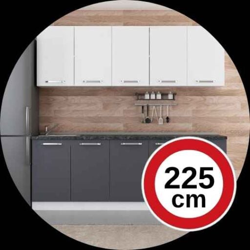 225 Cm Hazır Mutfak Dolabı