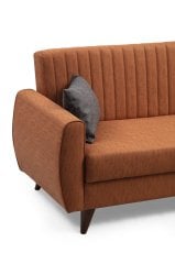 Alkon Sandıklı Bazalı L Köşe Koltuk Kiremit