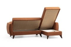 Alkon Sandıklı Bazalı L Köşe Koltuk Kiremit