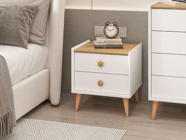 Mitra Komodin - Beyaz/Artisan