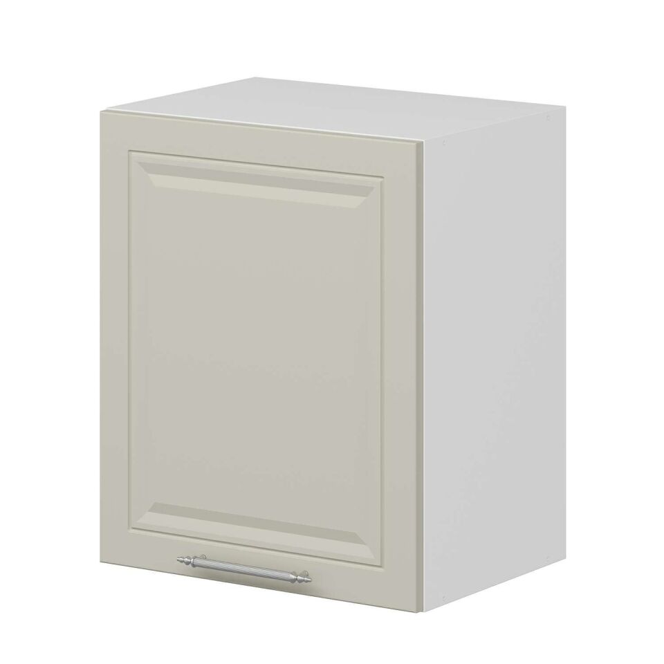 Alvinka Mutfak Modül Mbr_C Üst 1Dk1R 50-H60Cm Dolap Beyaz Kumtaşı Mdf