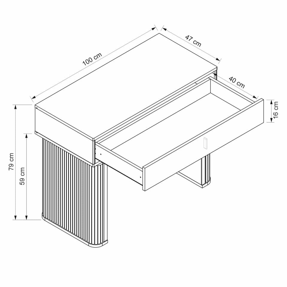 Valento Makyaj Masası-Aytaşı-Traverten