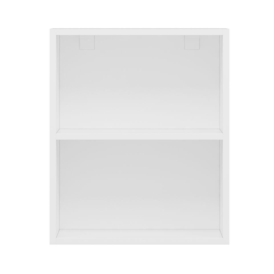 Alvinka Mutfak Modül Mbr_A Üst 1Dk1R 50-H60Cm Dolap Cam Beyaz Beyaz