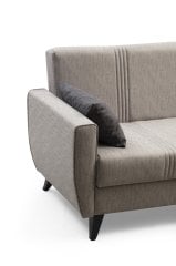 Zaden Sandıklı Bazalı L Köşe Koltuk Açık Gri