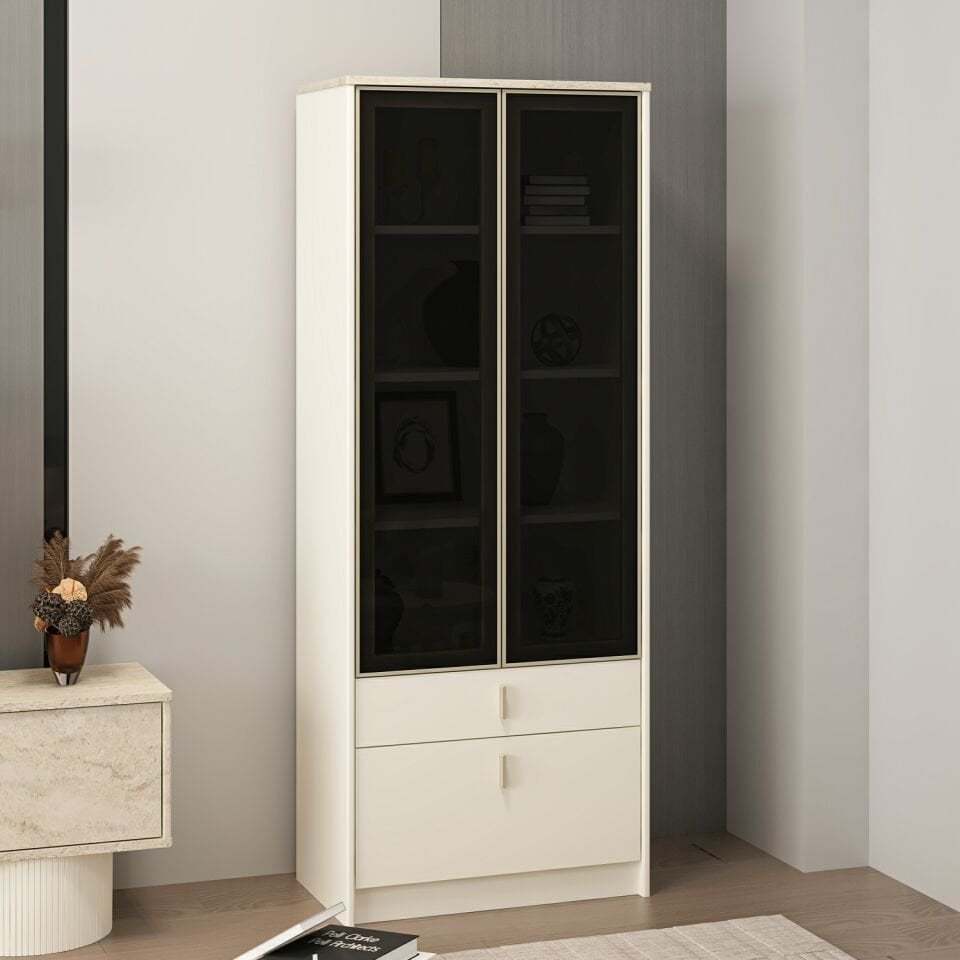 Valento Vitrin 2Ç 2 Cam Kpk-Aytaşı-Traverten