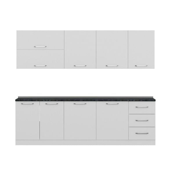 Minar 260 Cm Mutfak Dolabı Beyaz 260-B1