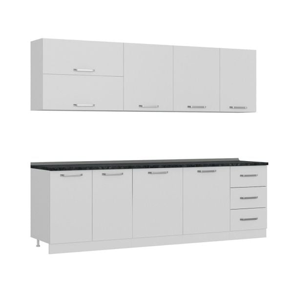 Minar 260 Cm Mutfak Dolabı Beyaz 260-B1