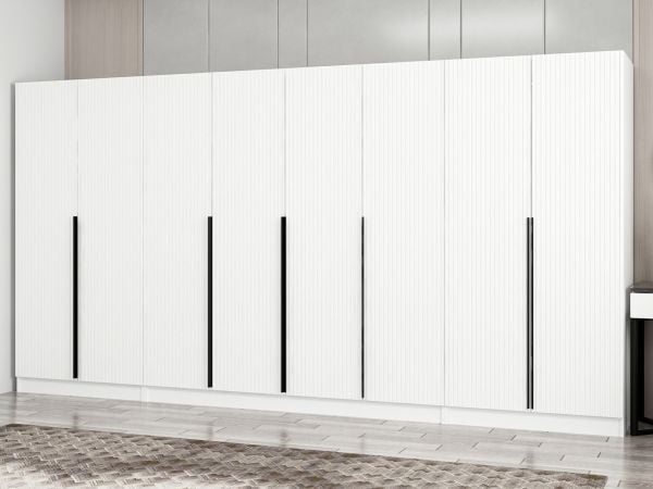 Kale Plus 8 Mebran Kapaklı 2Ç Dolap Beyaz Mebran