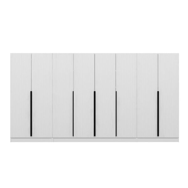 Kale Plus 8 Mebran Kapaklı 2Ç Dolap Beyaz Mebran