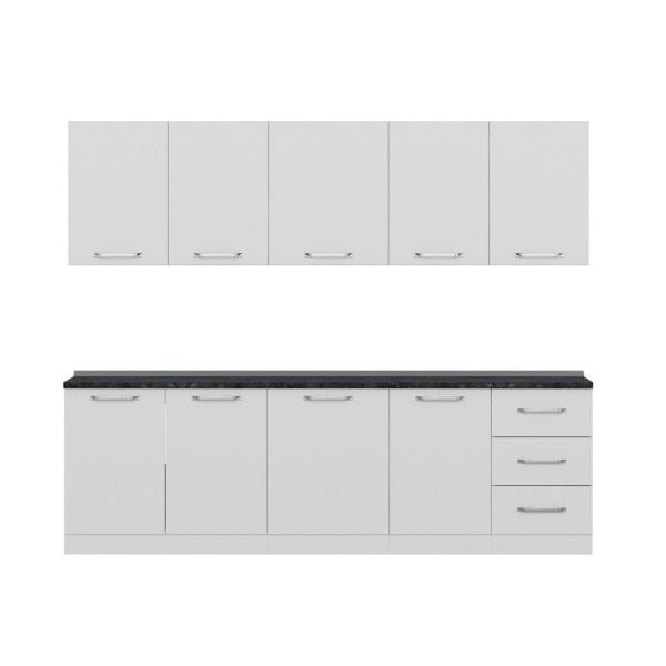 Minar 260 Cm Mutfak Dolabı Beyaz 260-B2