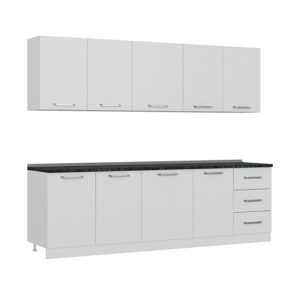 Minar 260 Cm Mutfak Dolabı Beyaz 260-B2