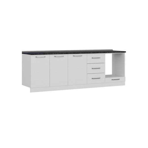 Minar 250 Cm Mutfak Dolabı Beyaz 250-B3-Alt Modül