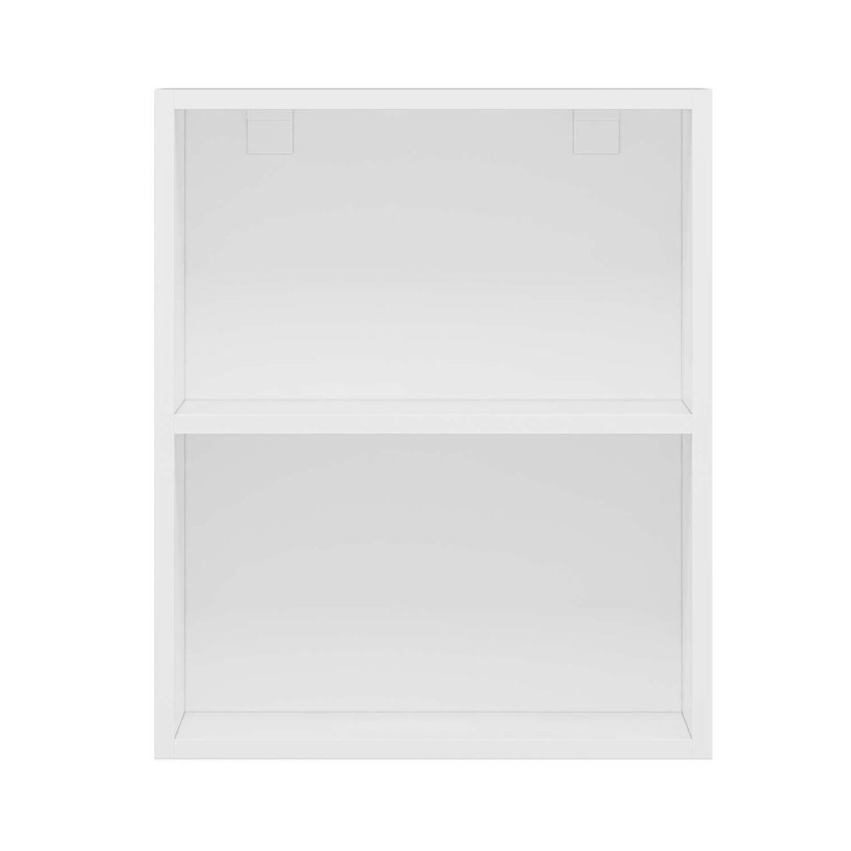 Alvinka Mutfak Modül Mbr_C Üst 1Dk1R 50-H60Cm Dolap Cam Beyaz Kumtaşı Mdf