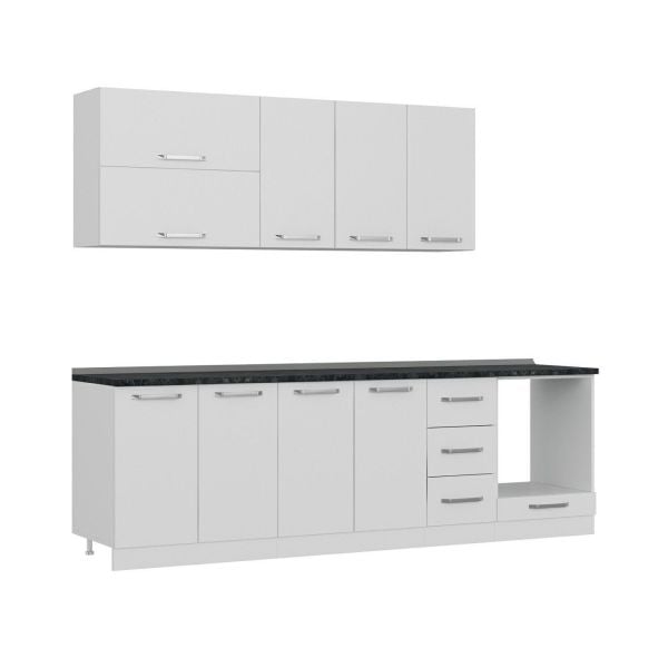 Minar 260 Cm Mutfak Dolabı Beyaz 260-B3