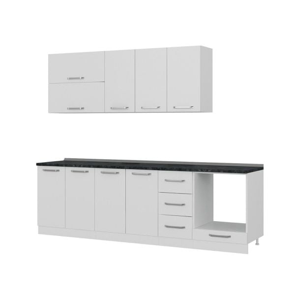 Minar 260 Cm Mutfak Dolabı Beyaz 260-B3